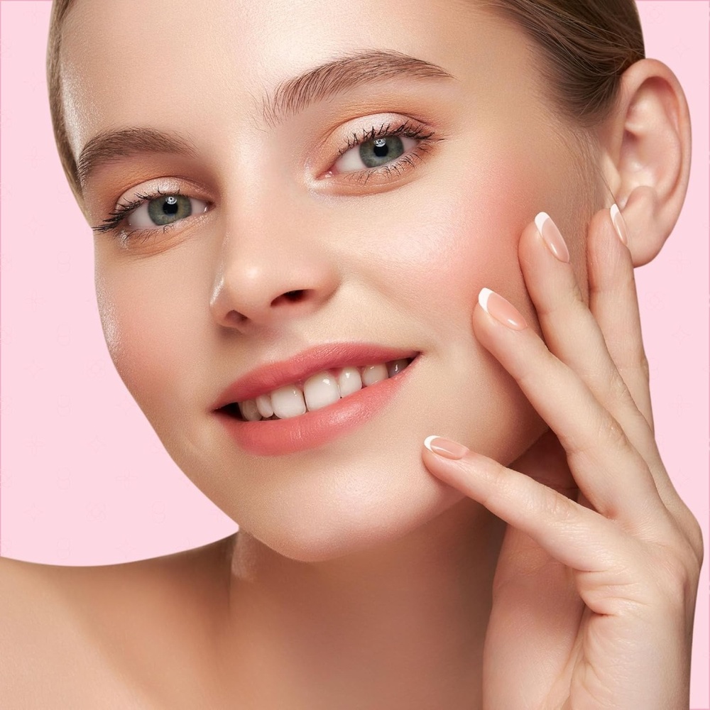 Koroole French Tip Short Square Press-On Nails